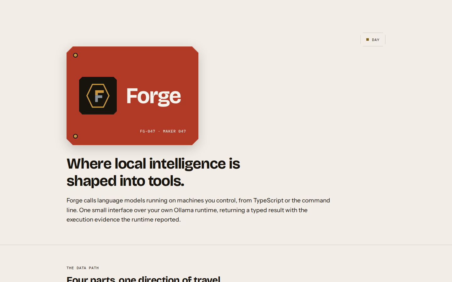 forge-kit-nu.vercel.app home page, light scheme, desktop viewport